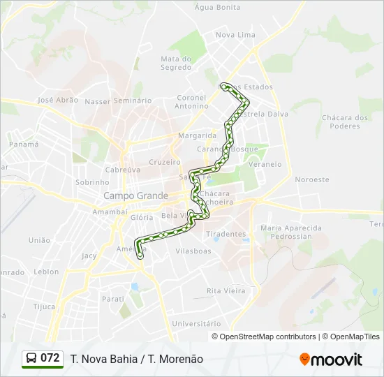 072 Bus Line Map