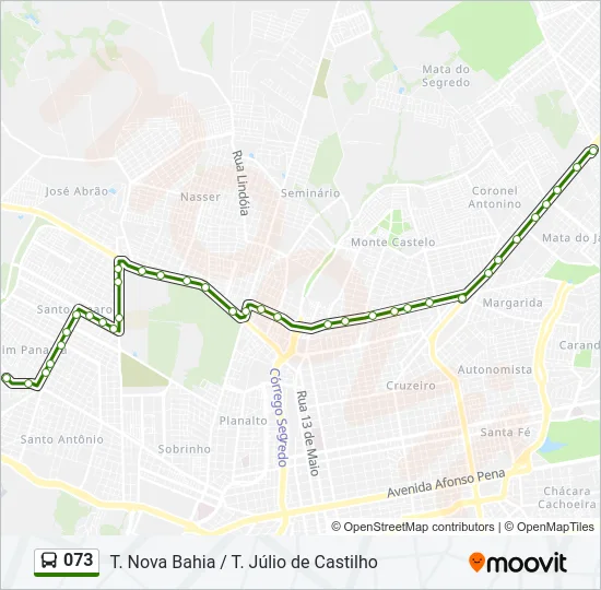 073 Bus Line Map