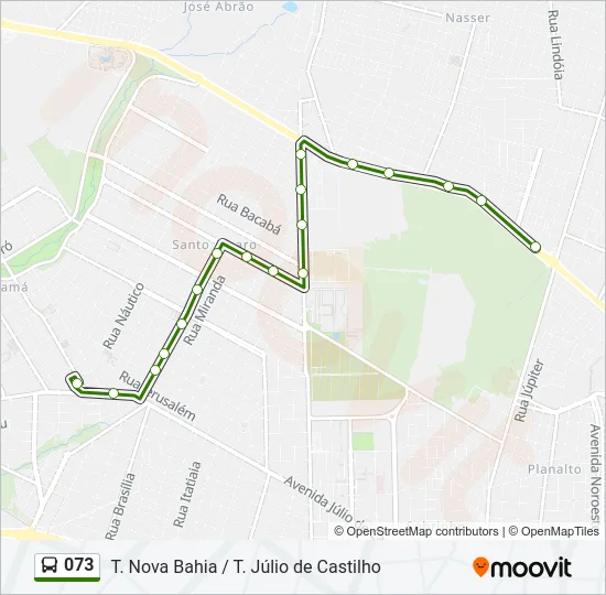 073 Bus Line Map