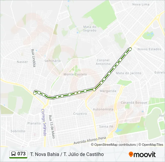 073 Bus Line Map