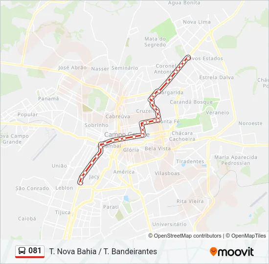 081 Bus Line Map