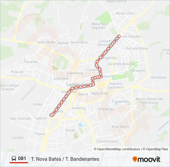 081 Bus Line Map