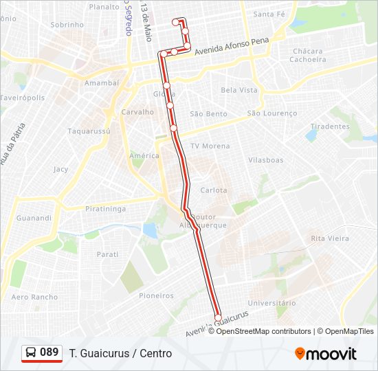 089 Bus Line Map