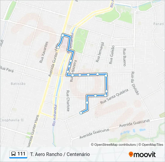 111 Bus Line Map