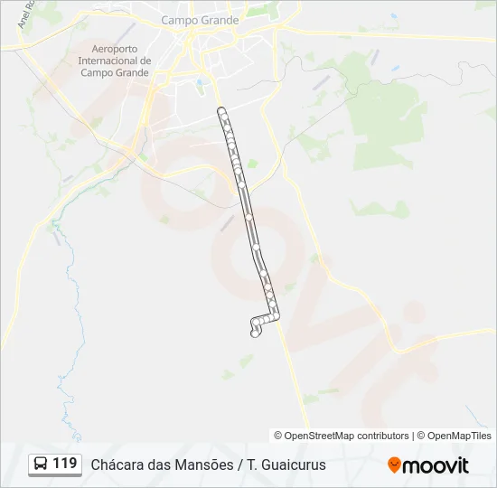119 Bus Line Map