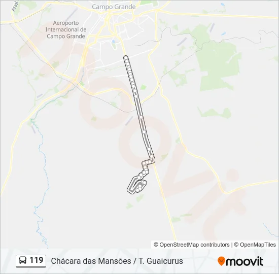 119 Bus Line Map