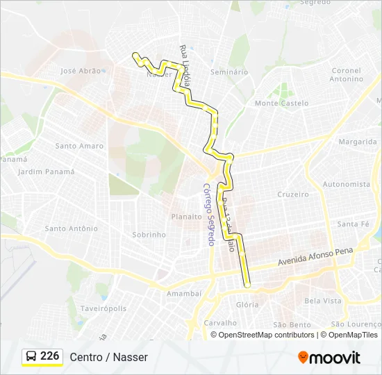 226 Bus Line Map