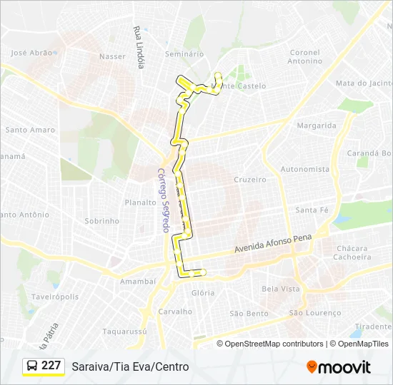 227 Bus Line Map