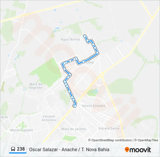 238 Bus Line Map