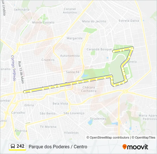 242 Bus Line Map