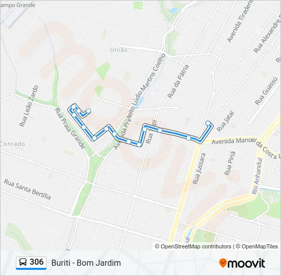 306 Bus Line Map
