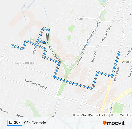 307 Bus Line Map