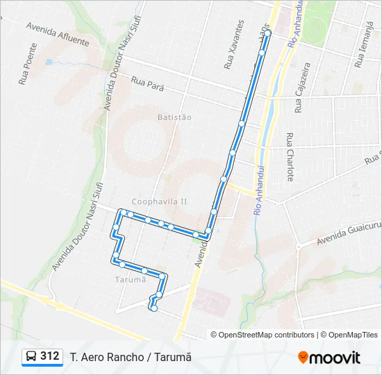 312 Bus Line Map