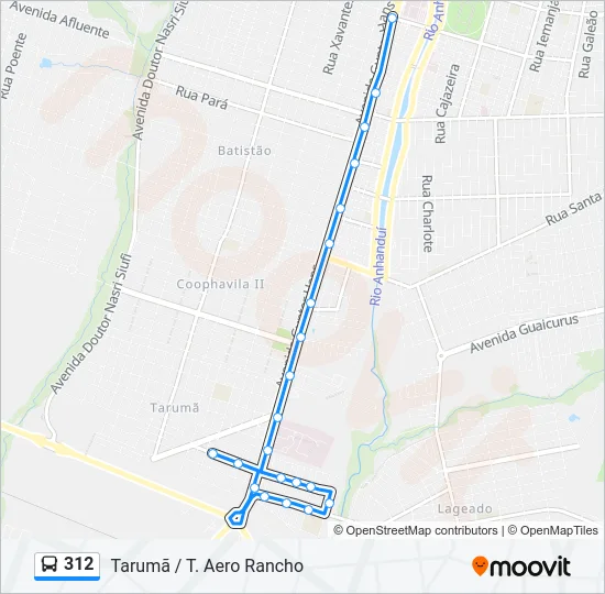 312 Bus Line Map