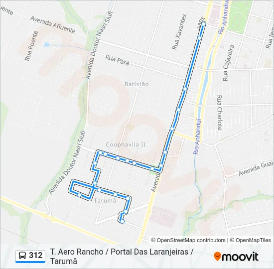 312 Bus Line Map