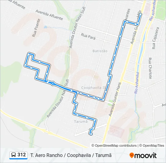 312 Bus Line Map
