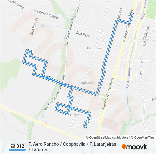 312 Bus Line Map