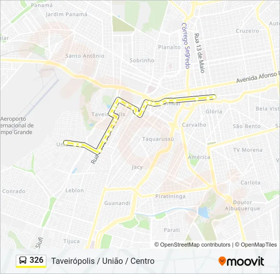 326 Bus Line Map