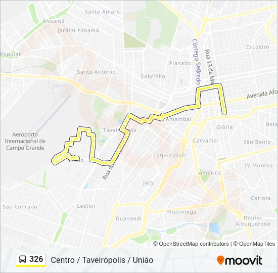 326 Bus Line Map