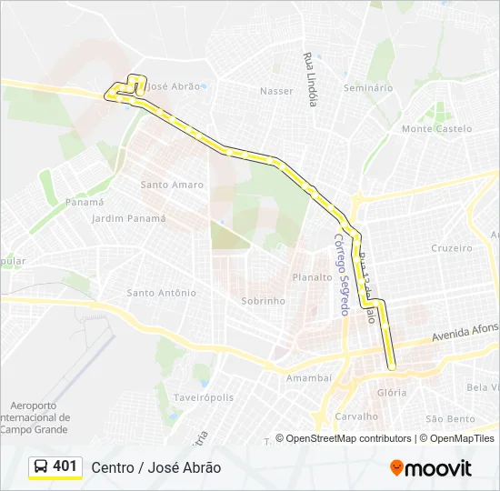 401 Bus Line Map