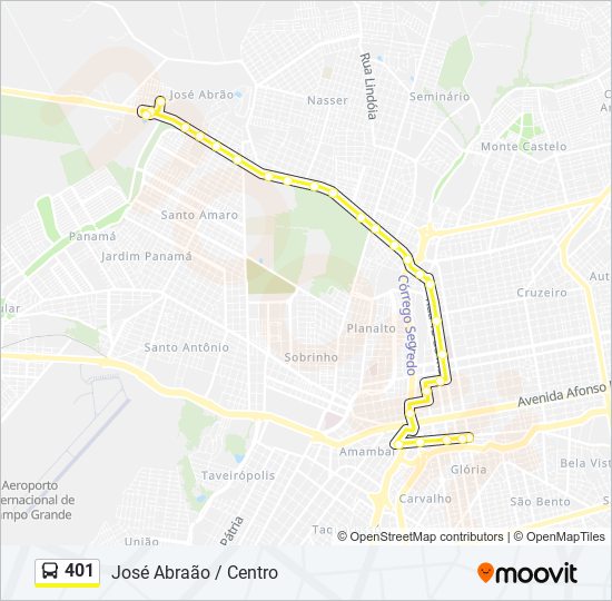 401 bus Line Map