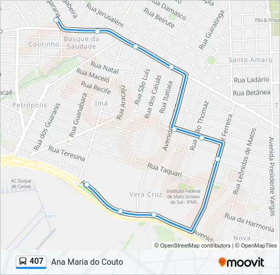 407 Bus Line Map