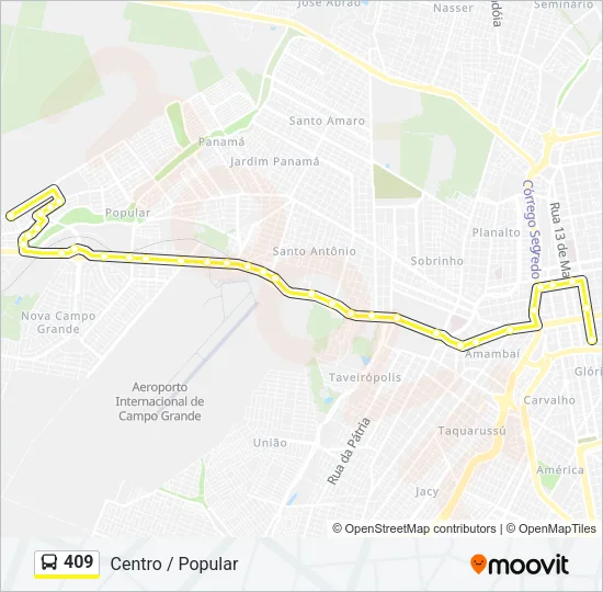 409 Bus Line Map