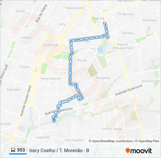 503 Bus Line Map