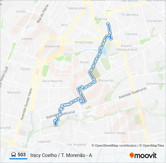 503 Bus Line Map