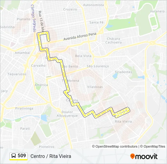 509 Bus Line Map