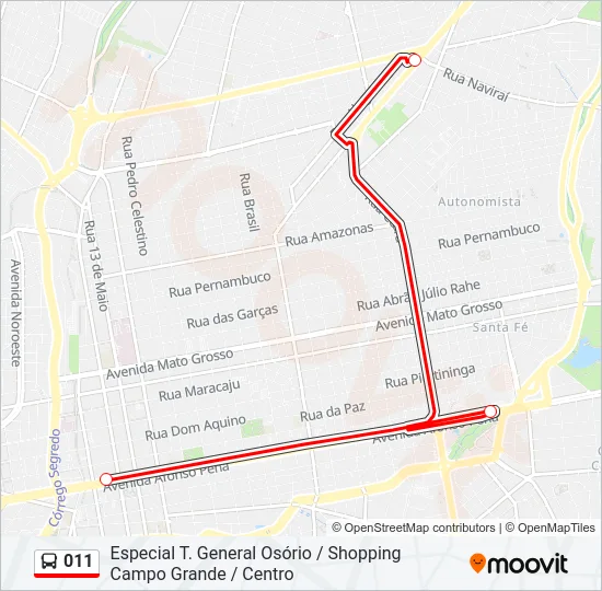 011 Bus Line Map