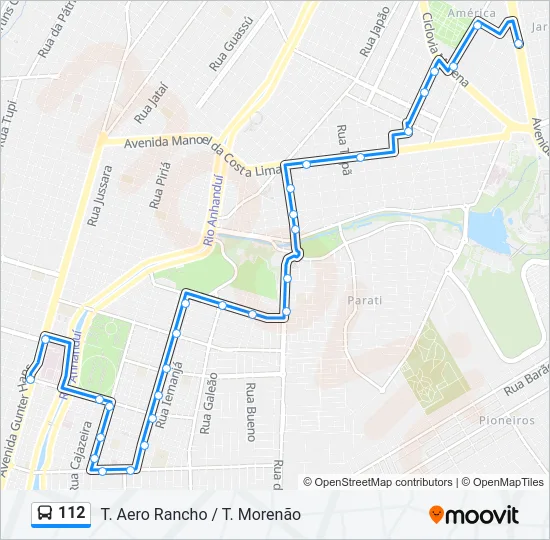 112 Bus Line Map