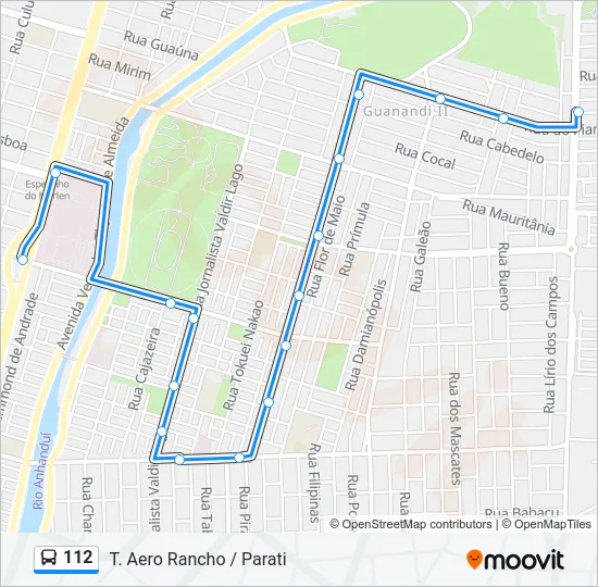 112 Bus Line Map