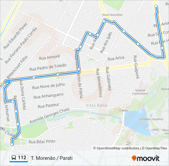 112 Bus Line Map
