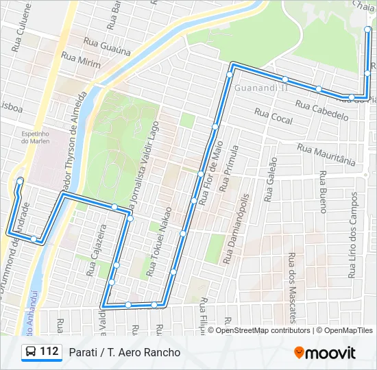 112 Bus Line Map