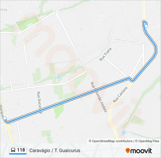 118 Bus Line Map