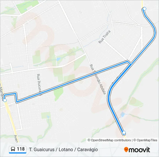 118 Bus Line Map