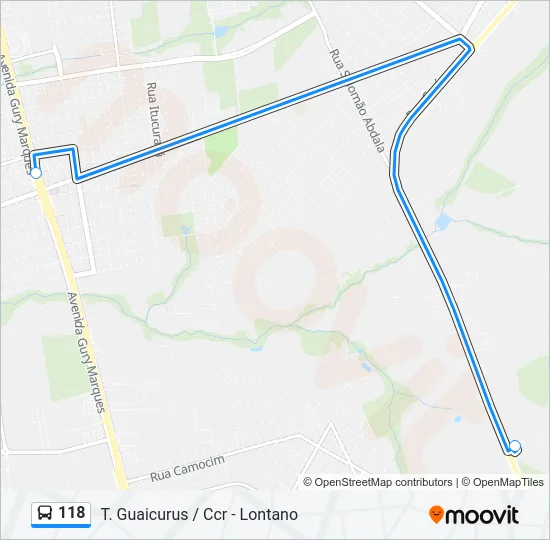 118 Bus Line Map