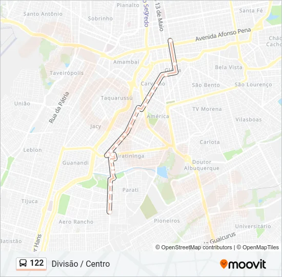 122 Bus Line Map