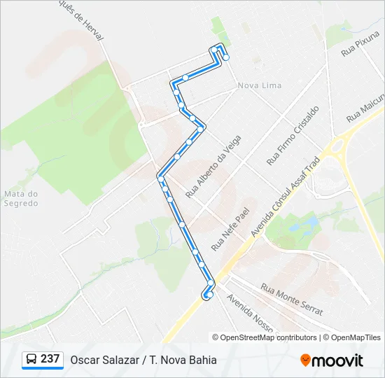 237 Bus Line Map