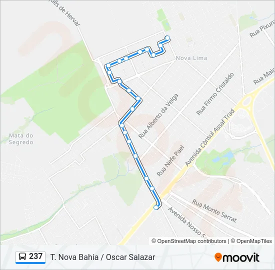 237 Bus Line Map