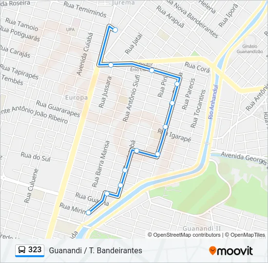 323 Bus Line Map