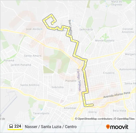 224 Bus Line Map