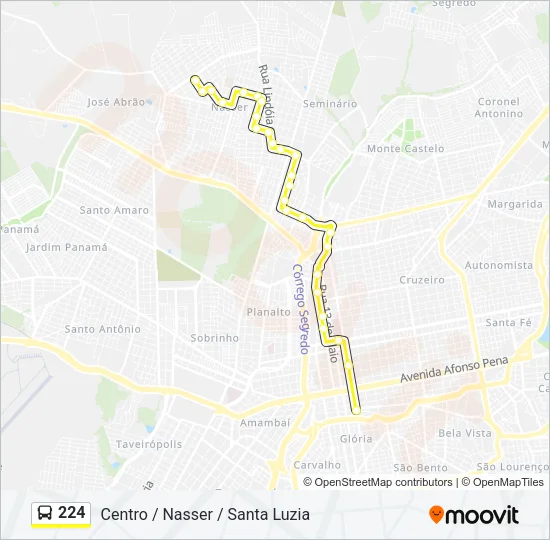 224 Bus Line Map