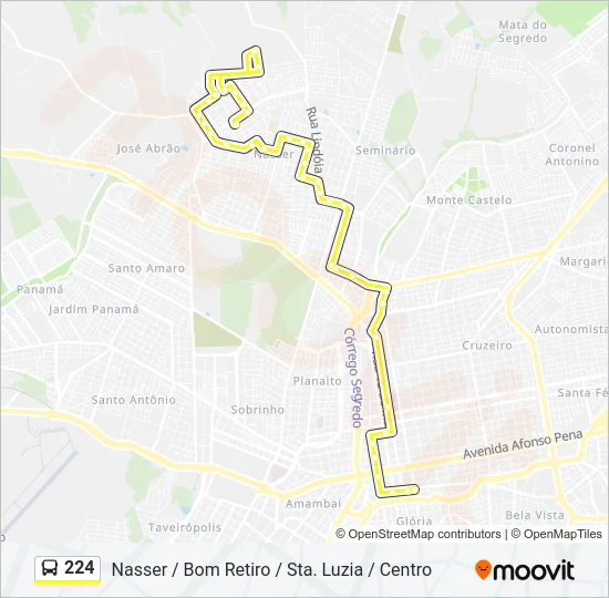 224 Bus Line Map