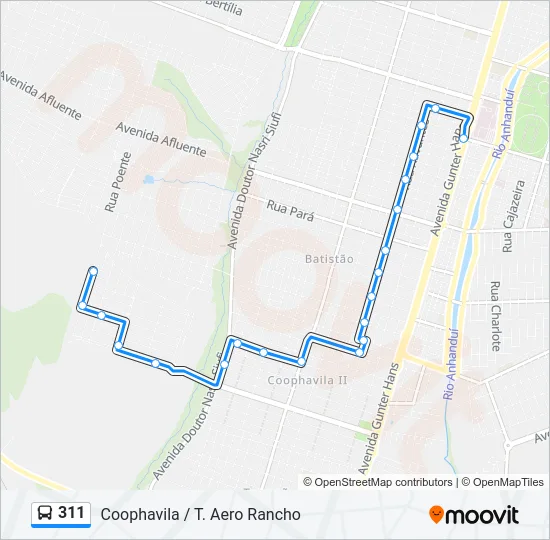 311 Bus Line Map