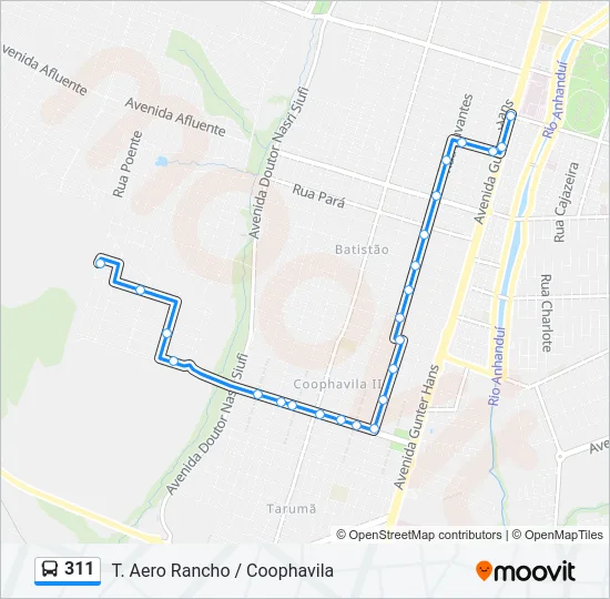 311 Bus Line Map