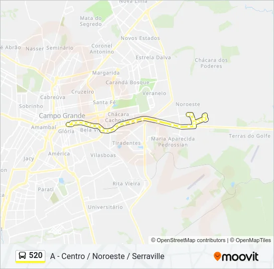 520 Bus Line Map