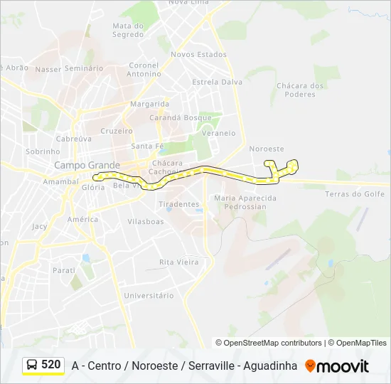 520 Bus Line Map