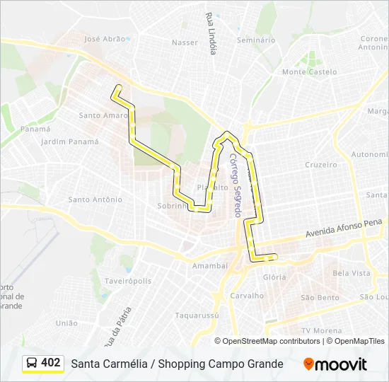 402 Bus Line Map